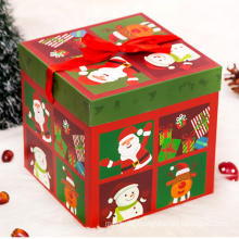 China Wholesale High Quality Custom Made Gift Cardboard Hardcover Christmas Gift Box with Lid
